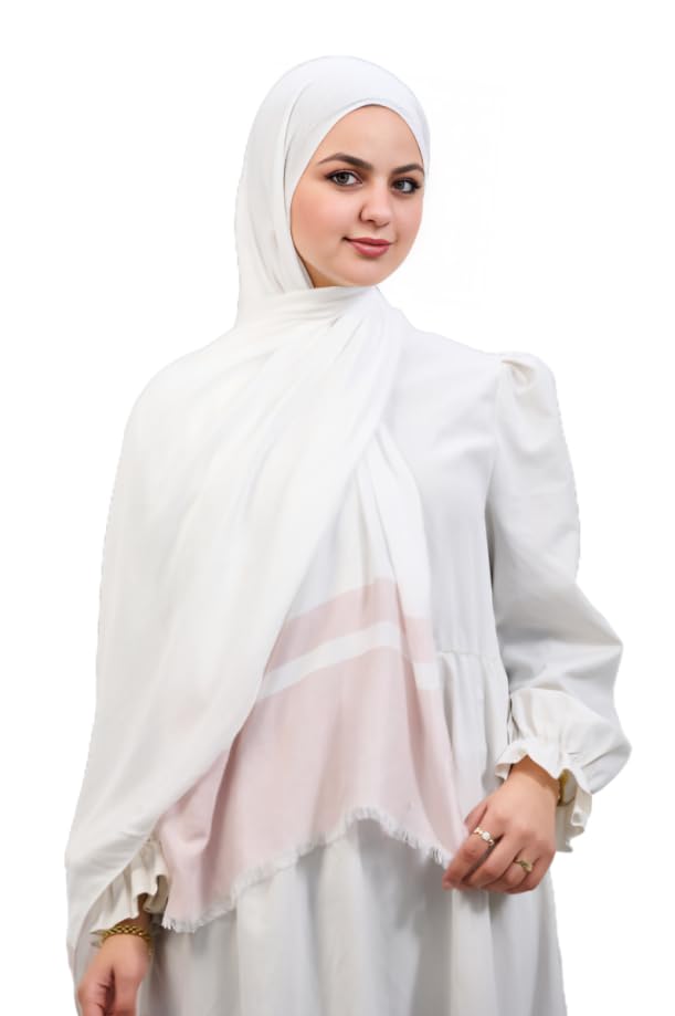 Signature Timeless Luxury Ultra Soft Breathable Premium Pure Cotton Veil With Elegant Silky Smooth Finish – Lightweight & Comfortable – Off-White & Yellow 80x200cm