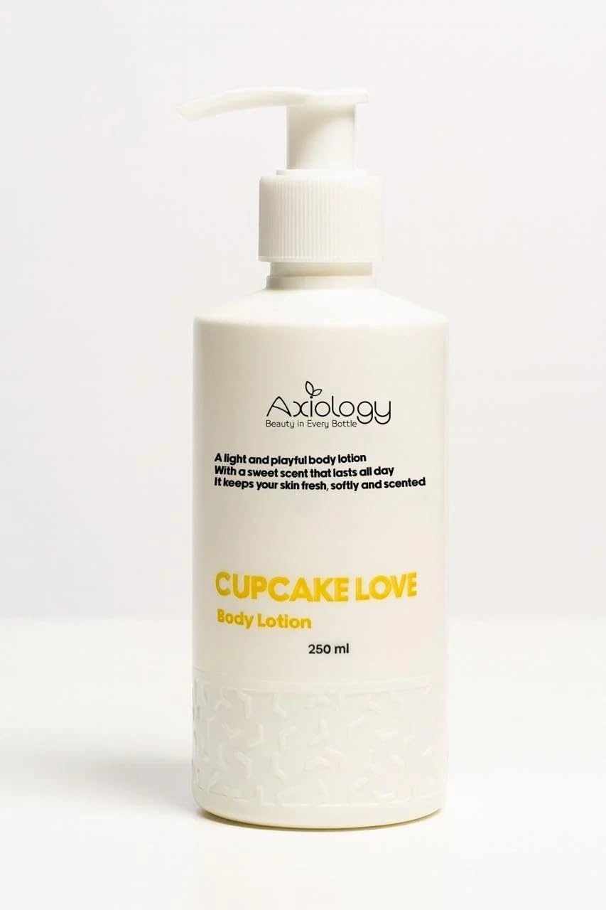 Axiology Cupcake Love Body Lotion, Light and Playful Formula, Bottle, 250 ml