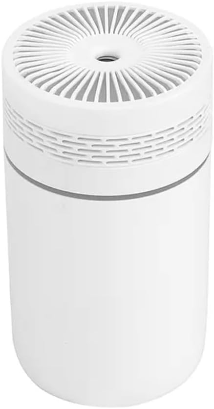 Cool Mist Humidifier, 300ml Portable Humidifier with Color Changing LED Night Light, USB Powered Quiet Steam Diffuser for Office, Bedroom, Car - Modern Colors Available (Cylinder White)