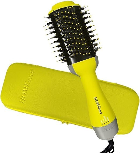 Hot Air Comb Hair Dryer Brush 2500W One Step Blow Dryer And Volumizer With Ceramic Coating, Ionic Hair Brush With 3 Heat Speed Settings For Smooth Shiny Hair, Styling Comb For All Hair Types HG-1918