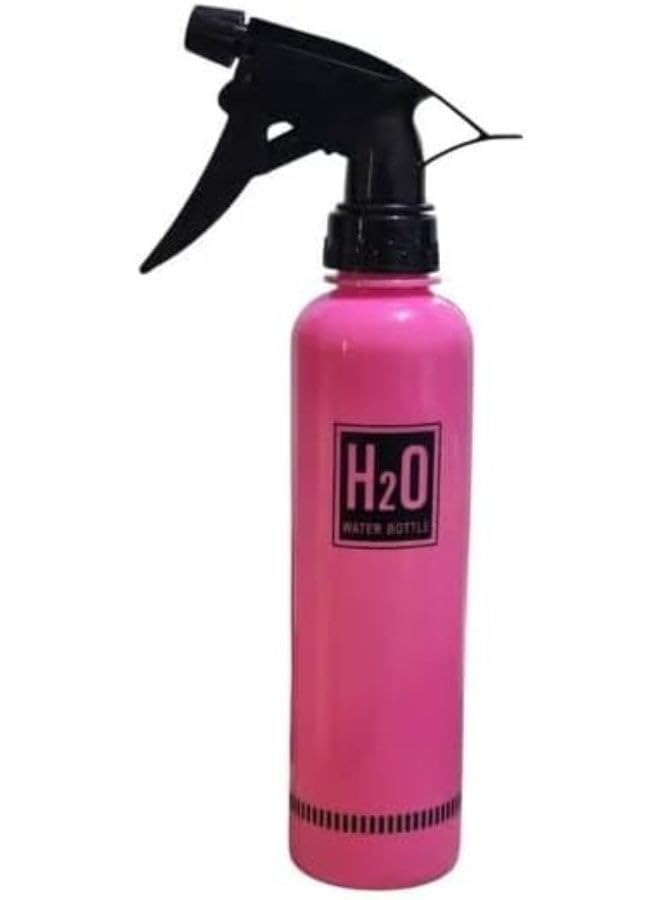 500ml Fine Mist Water Spray Bottle – Multi Purpose Empty H2O Sprayer for Curly Hair, Hairstyling, Salon and Barber Use, Plants Care and Daily Cleaning-pink