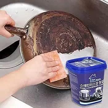 Plan A Oven Cleaner & Cookware - Multipurpose Stainless Steel Cleaning Paste to Remove Stubborn Stains from Pots, Pans, Pots - Eco-Friendly, Non-Toxic, Easy to Use (2)