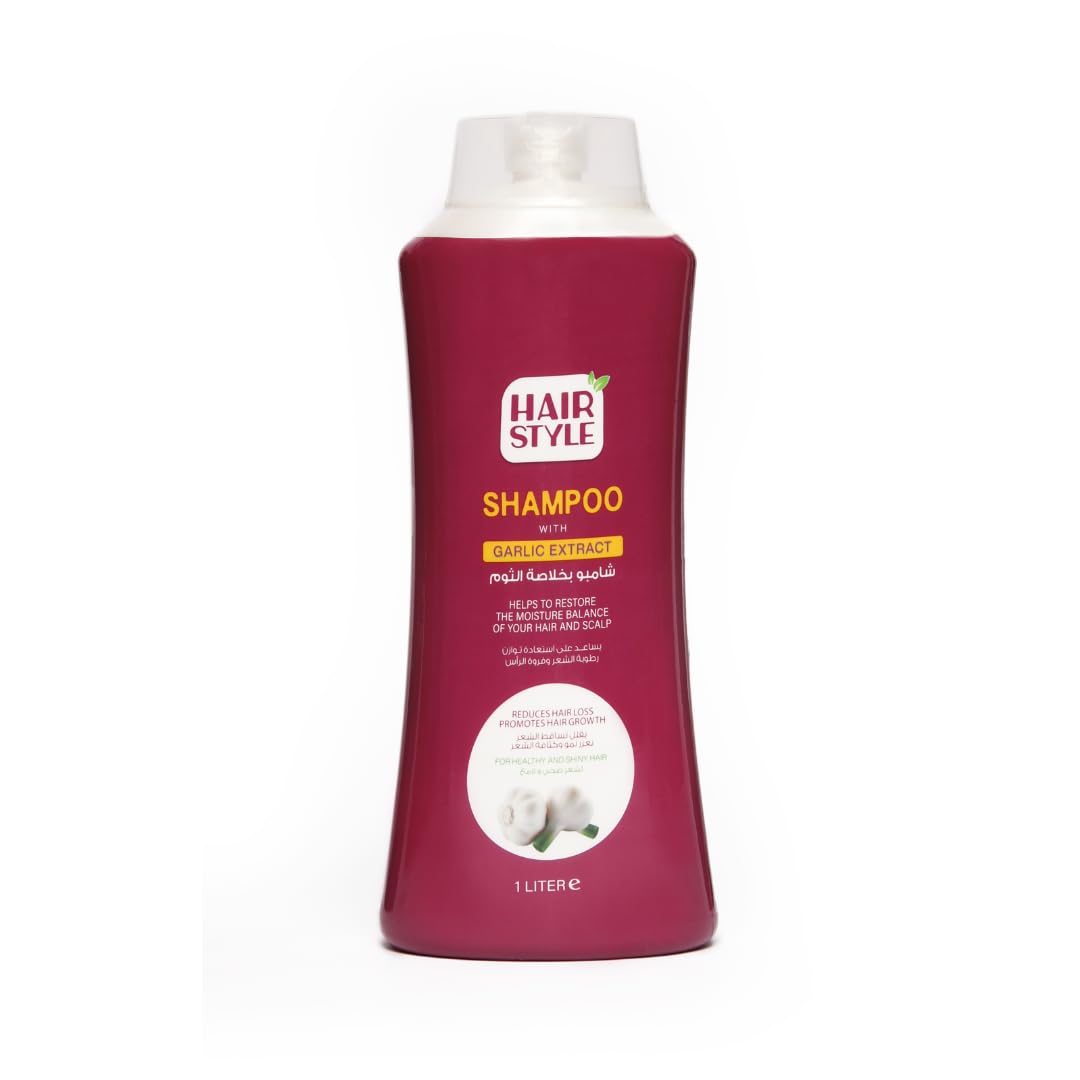 Hairstyle shampoo with garlic extract, 1000 ml