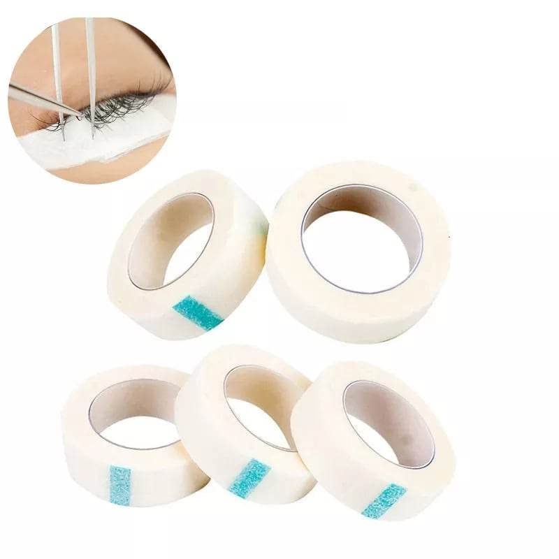 Breathable Medical Paper Tape Eyelash Extension Silk Paper Under Patches Adhesive Tape (3 roll White)