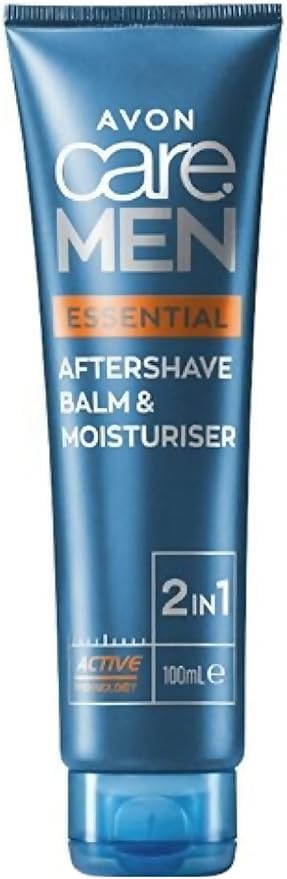 Avon After Shave Balm & Moisturizer, 2 in 1, Care Essentials for Men, 100ml / 3.4Oz.