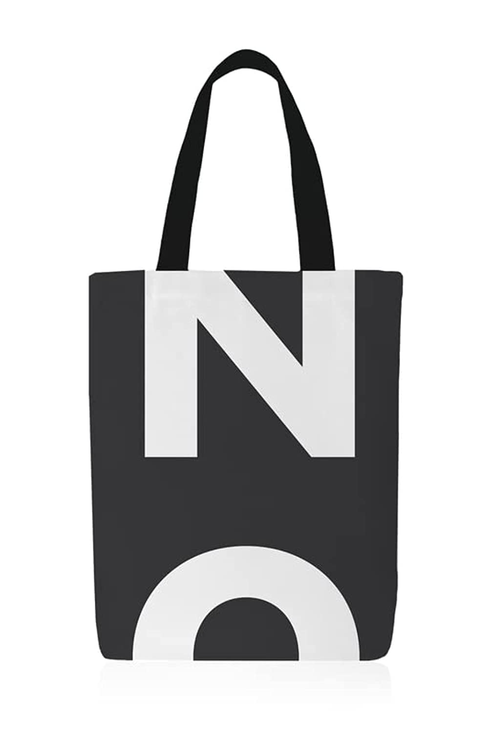 ART MOOD HOME Canvas No Tote Bag Dark Grey 32x45 CM, M