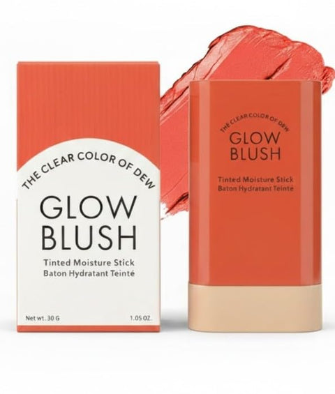 Cream Blush Stick, Multi-use Makeup Blush Stick for Cheeks Lips Eyes, Solid Moisturizer Makeup Natural Matte Finish Waterproof Long-Lasting, 02 JUICY