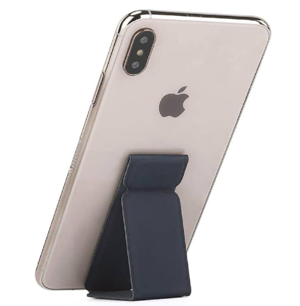 365 Store Magnetic Mobile Phone Finger Grip Holder Lazy Multi-functional Vertical Horizontal Stand Foldable Back Stick Phone Stand (navy blue)