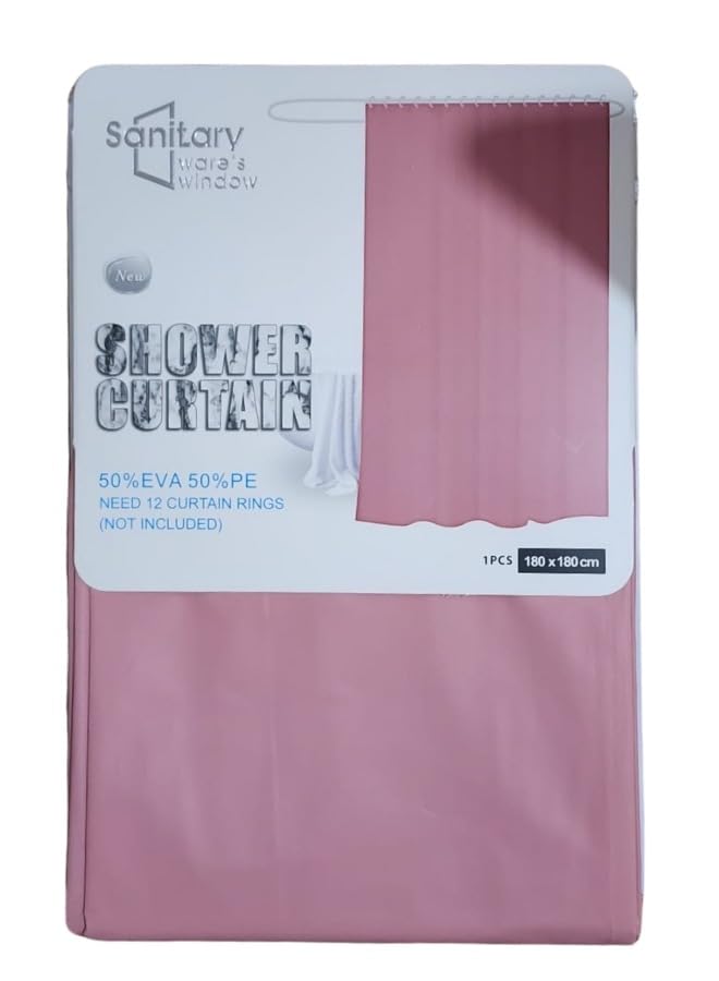 Waterproof Shower Curtain, measuring 180x180cm Designed to fit standard bathtubs, this curtain provides privacy, keeps water contained, and adds a touch of elegance to your bathroom decor.