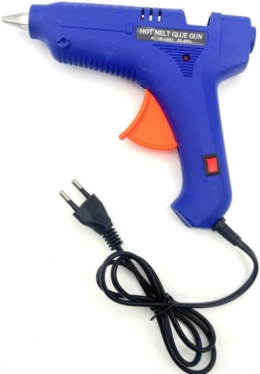 High Power Electric Heat Glue Gun – Adjustable Temperature – Ideal for DIY, Electronics Repair, Craft (Blue 20W)