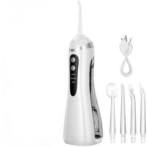 Portable Water Flosser, Waterproof, 3 Cleaning Modes, Easy to Use White