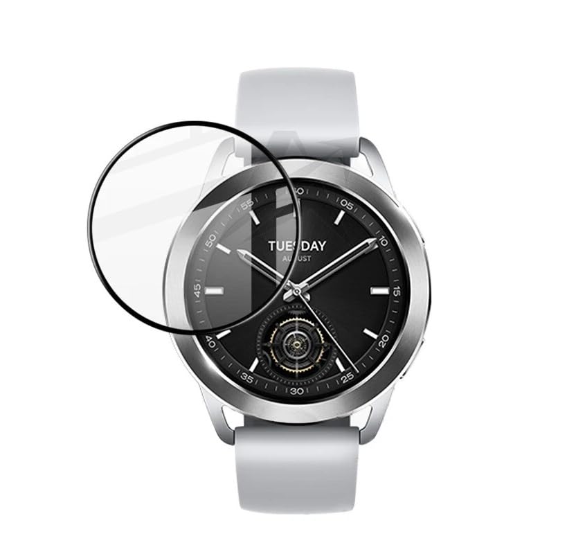 ARROWS Flexible Screen Protector for Xiaomi Watch S3, 3D Curved Film, Crystal Clear, Anti-Scratch, High Touch Sensitivity, Bubble-Free, Not Glass