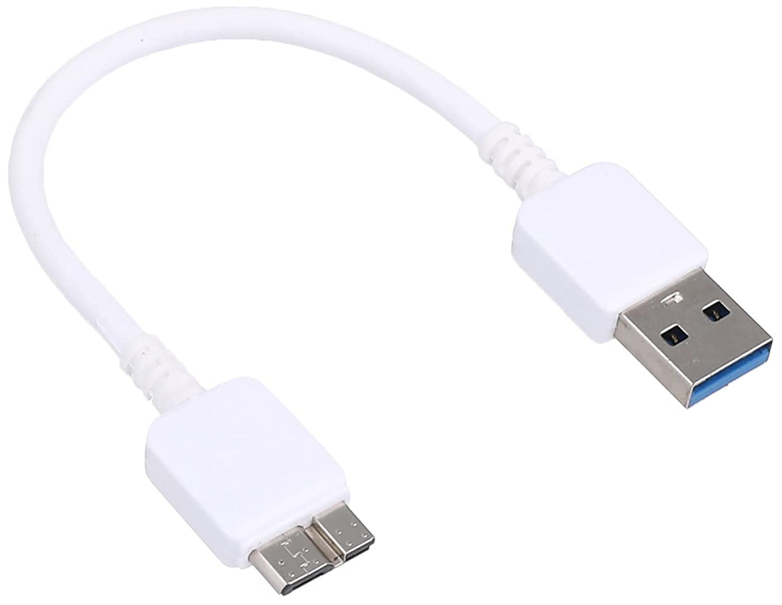 Keendex 1607 external hard disk usb 3.0 cable, 10 cm - white