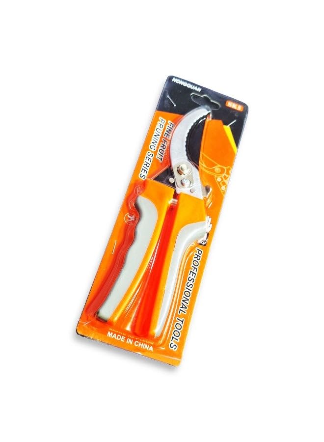 Pruning Shears 20mm – Fine Fruit Pruning Shears Durable Garden Scissors with Safety Lock, Sharp Steel Blade, Non-Slip Handle for Trees, Plants & Flowers