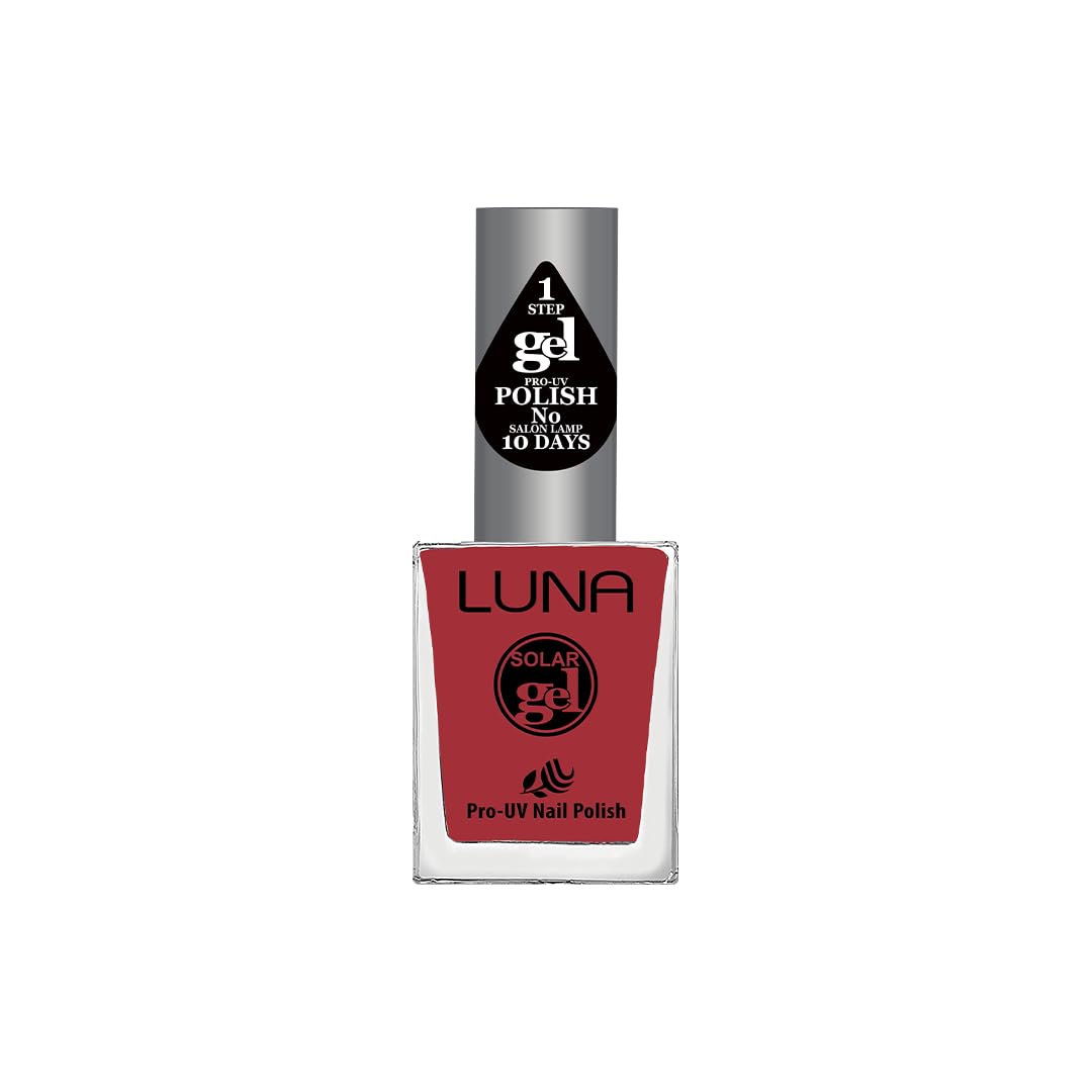 Solar gel nail polish Luna 10 ml - Hologram Red Metallic No.2005
