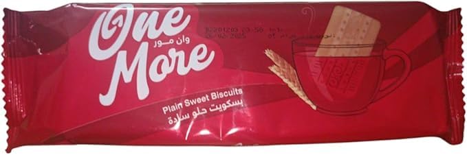 One More Plain Sweet Biscuits, Pack of 6 x 110 g