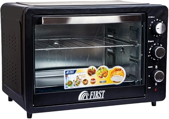 45L Electric Oven Multifunction Oven with Inner Grill, Tray and Cooking Grid; Precise Triple Control System for Professional Results at Home