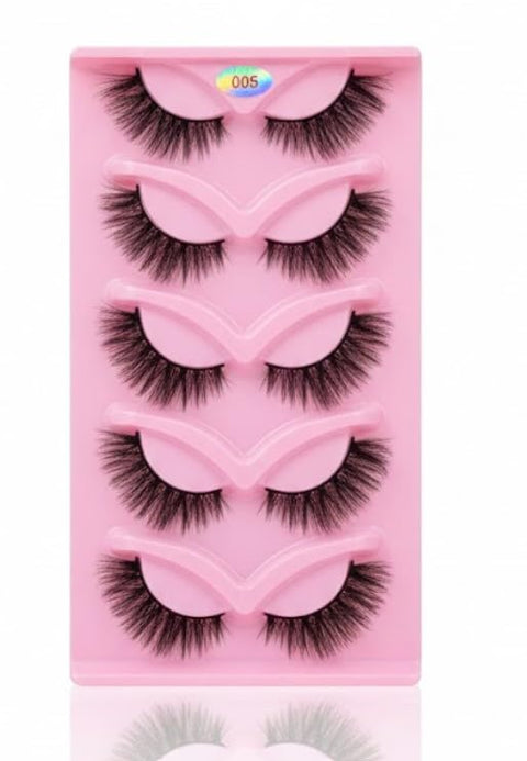 Half Lashes Cateye Pairs/Half Natural Look/Corner Lashes- SHAPE- (05)