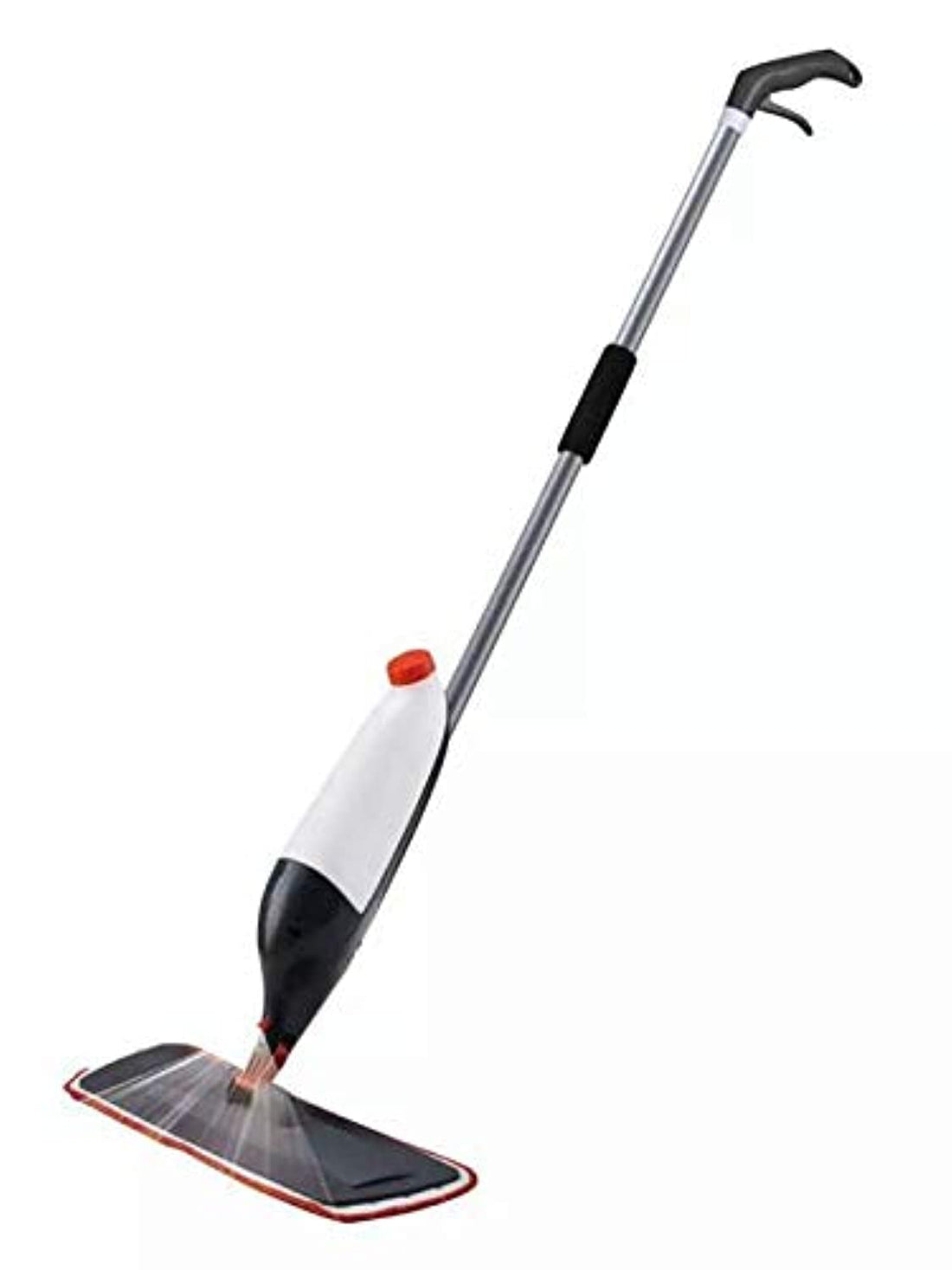 Spray mop with microfiber cleaning cloth