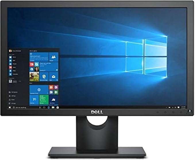 E1916He 19 Inch Desktop Computer Monitor, Black Color, Stylish Design with Adjustable Stand, Suitable for Professional Use
