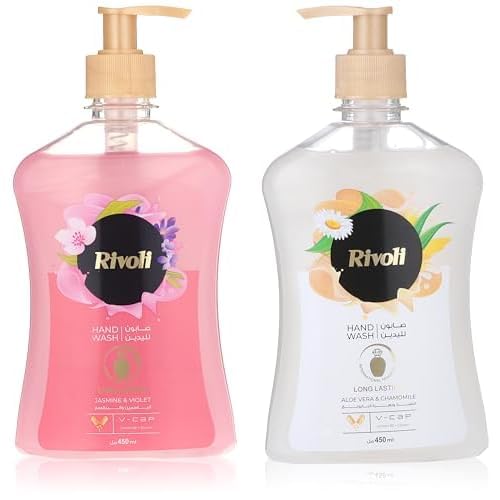 Rivoli Hand Wash Rose 450 ml and Rivoli Hand Wash White 450 ml