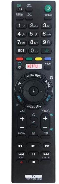 tianxunh New RMT-TX100D Replacement TV Remote Control for Sony Bravia Remote Control Suitable for Sony Smart TV - RMT-TX100D RMT-TX101J RMT-TX102U RMT-TX102D - No Setting Required