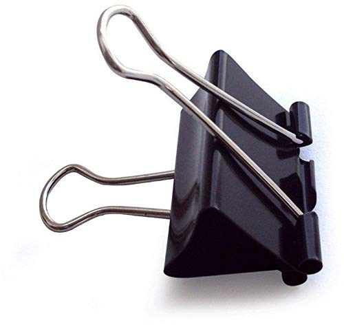Double Binder clip-Black-51mm 12pcs
