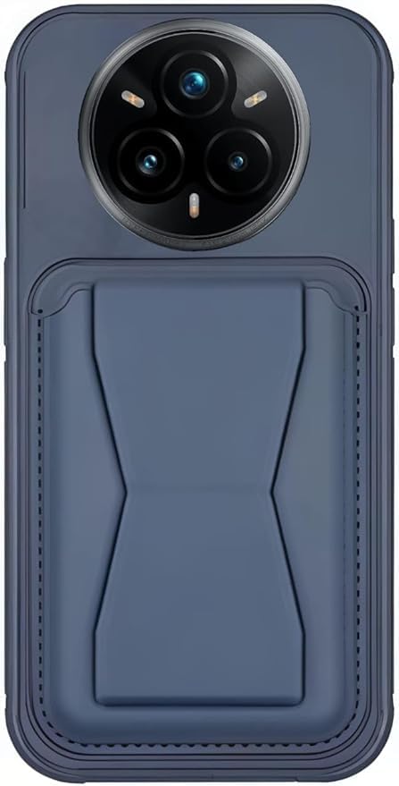 SL Store Leather Case Compatible for REALME 14 PRO PLUS Shockproof Leather Back Card Storage & case built-in Stand PU leather for a stylish look, comfortable grip (Blue)