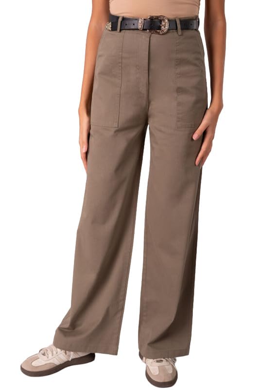 Women's Wide Leg Chino Pants