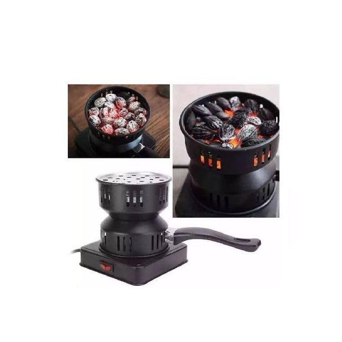 Ignite Charcoal Safe and Clean with Innovative Electric Device, No Alcohol, No Fire, Metal Strainer, Practical and Responsive Power Button.(2 Pack)