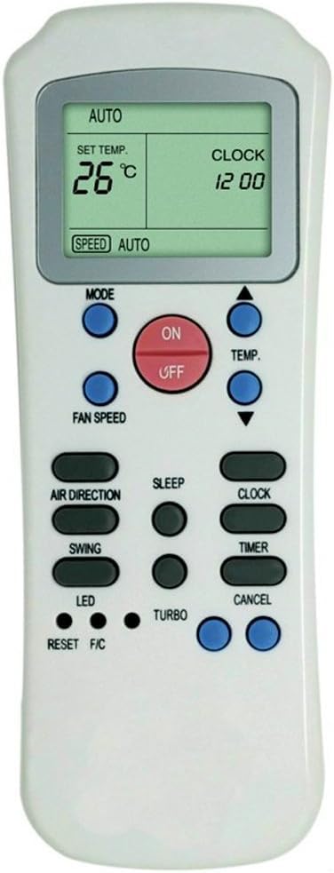 Replacement Air Conditioner Remote Control for Carrier Springer Midea Delchi BGH Komeco Comfee R14a/e Compatible with R14a/ce