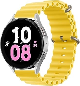 Next Store 22MM Ocean Silicone Sport Strap Compatible With Samsung Galaxy Watch 3 45mm/Watch 46mm/Gear S3/Huawei GT4 GT3/Watch 3 4/GT2E GT2 Pro/Amazfit GTR 4 3 Pro 2 2e