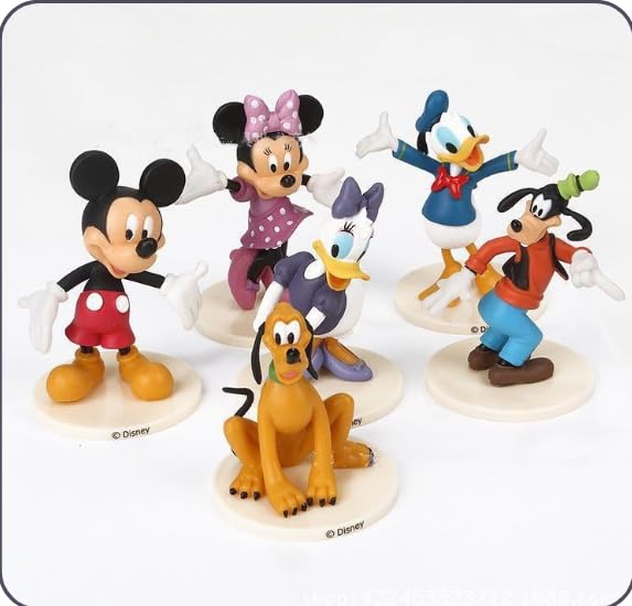 Home Care G-460 6-Piece Disney Shapes Statue Set, Resin, Decor,Home Use