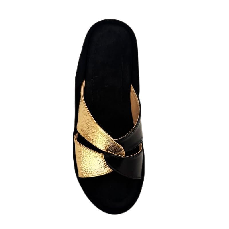 she Footwear Women's Criss-Cross Sandals Comfort Slides