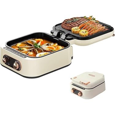 10 in 1 Multifunction Electric Cooker - Grill & Frying Pan & Baker with Steam - 1800W - Non-Stick Pot - Temperature Control