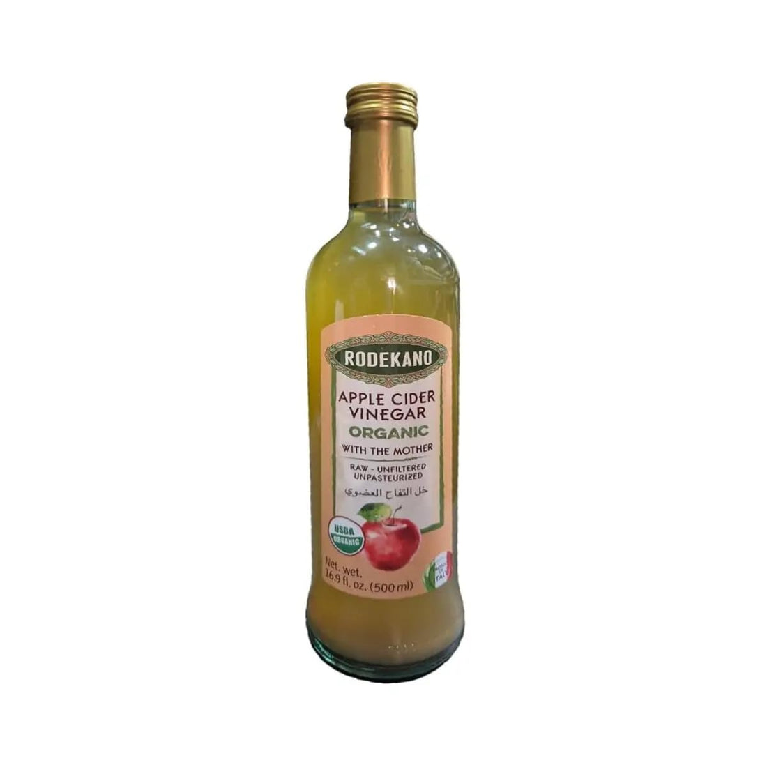 Rodekano Organic Apple Cider Vinegar With Honey With Mother 550ml