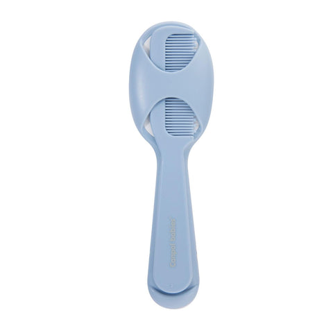 Kanbull Baby Brush Comb | Set mit Bürste und Kamm für Kinder, Blau