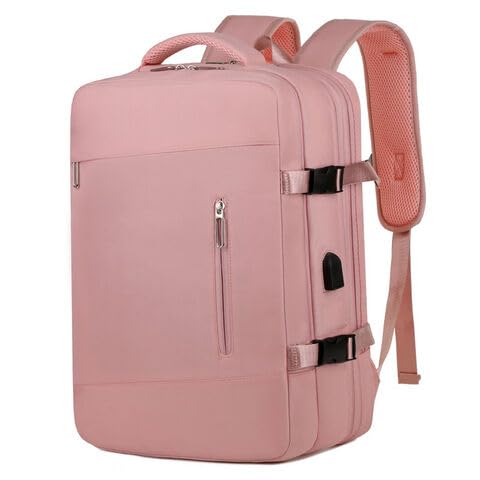 Travel Laptop Backpack, Business Carry-On Bag with USB Charging Port, Waterproof College School Computer Rucksack-MAZ10