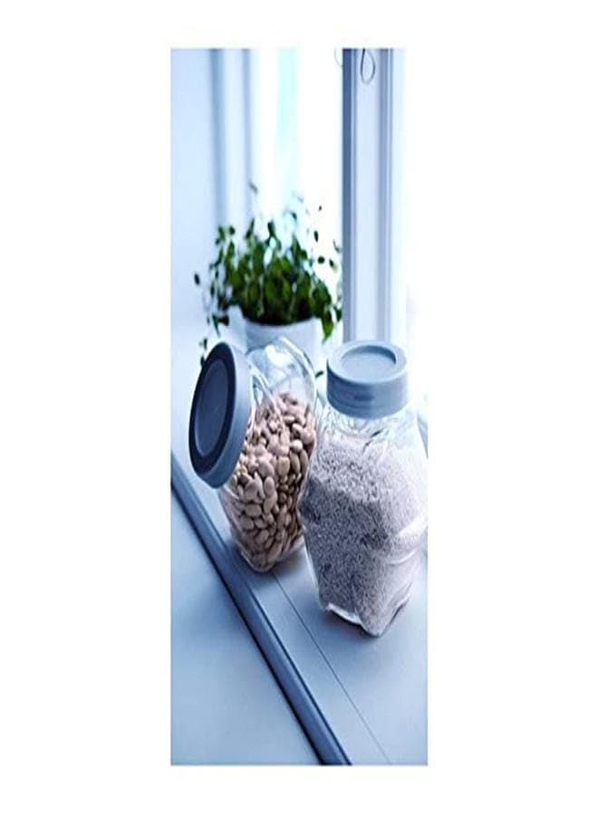 A Jar With A Lid Glass -Clear