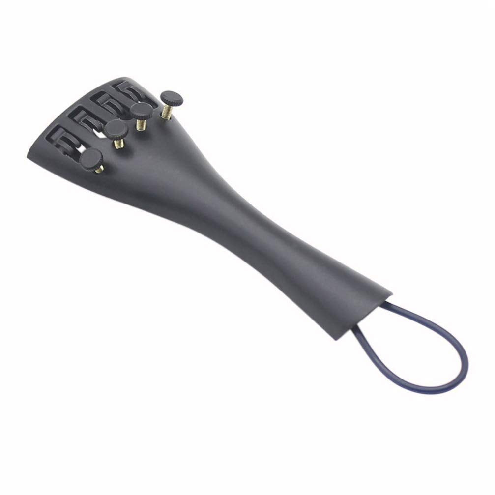 EXCEART Violin Tailpiece Aluminium Alloy with Fine Tuners Repair Accessories for Violin Durable and Ready to Tune for Violin Lovers