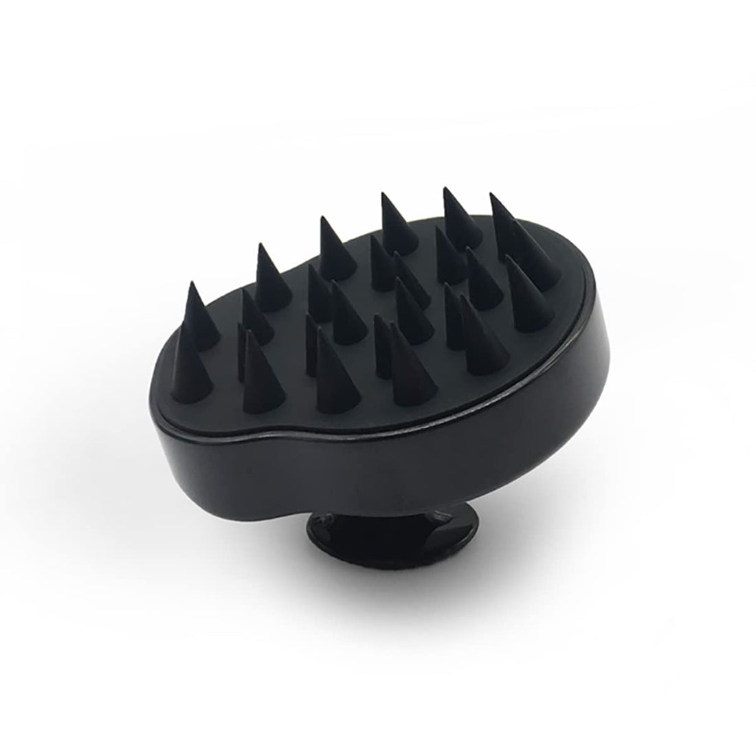 Massage Shampoo Wet and Dry Hair Scalp Shampoo Brush, Handheld Hair Massager, Hair Care and Hair Relaxation Anti-Dandruff Exfoliator Wet and Dry Cleansing Brush for Men, Women, Pets and Kids (Black)