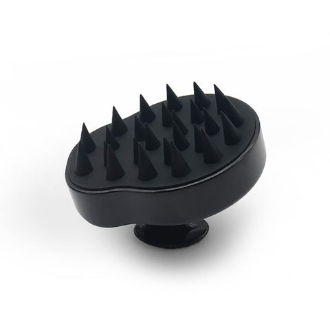 Massage Shampoo Wet and Dry Hair Scalp Shampoo Brush, Handheld Hair Massager, Hair Care and Hair Relaxation Anti-Dandruff Exfoliator Wet and Dry Cleansing Brush for Men, Women, Pets and Kids (Black)