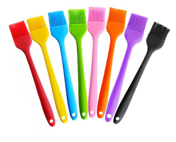 OVA Premium Silicone Basting Brush for Oil & Sauces – Heat Resistant, Food Safe, Multi-Color
