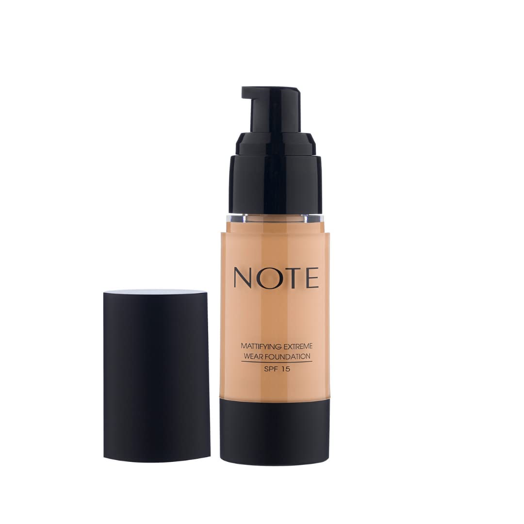 Note Cosmétique - MATTIFYING EXTREME WEAR Foundation - Women's Make-Up Palette - Beauty Blender, Anti-Dark Contour Make-Up (101 Bisque)