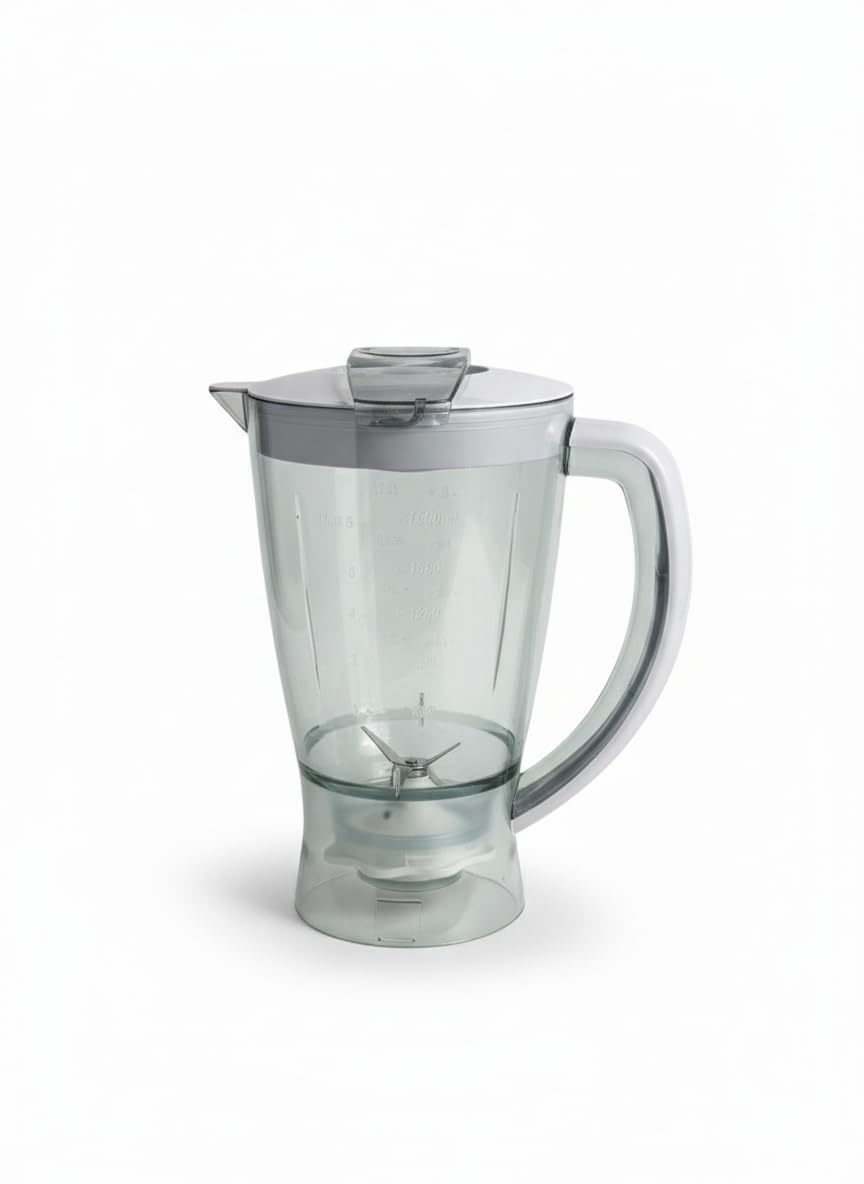 Blender Jug 1.5L Clear Plastic – with Lid Bowl and Knife – Compatible with Most Blender Jug with Gaac