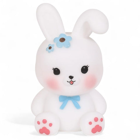3D Rabbit Cartoon Night Light for Kids – Cute Battery Operated Design Bedroom Decor, LED Night Mode for Kids, Bunny Bedside Lamp – Light Up & Cheerful Decor Lamp (Hair Rose)