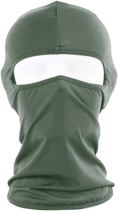 Rana Store Windproof Cotton Balaclava Neck Gaiter Full Face Cover Mask Outdoor Cycling Equipment (Balaclava Scarf, 1 Piece, Olive,Code9929:9398)