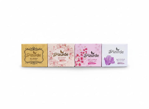 Desordi Deodorant Cream with Fresh Scent Long Lasting for Unisex 35g with Natural Ingredients 48 Hours Protection 4 Pieces Different Scents Code 2