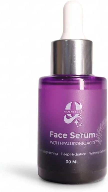 GLOWLIGHT Face Serum with Hyaluronic Acid, Brightening, Deep Hydration, Wrinkle Defense, 30 ML