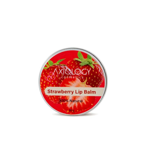 Axiology Strawberry Lip Balm, 100% Natural, 20g